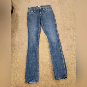 Hudson Medium Wash Blue Jeans Size 24 100% Cotton Straight Leg Womens #C61